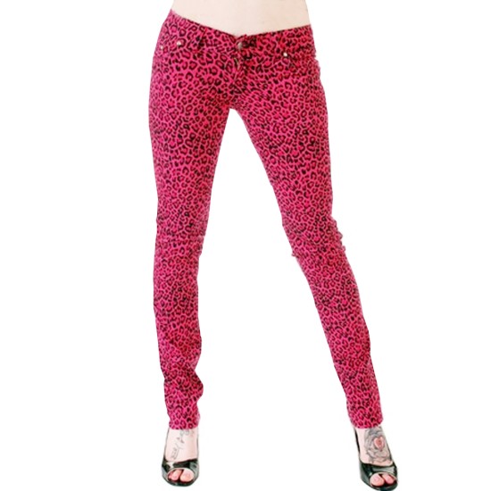 skinny leopard jeans