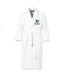 Bahamas Flag Heart Shape Embroidery Logo with Custom Text Embroidered Bathrobes