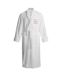 Grow with me logo embroidered Bathrobe