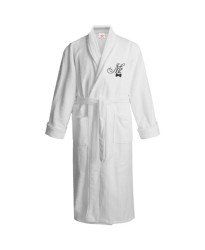 Mr blow logo Embroidery Bathrobe