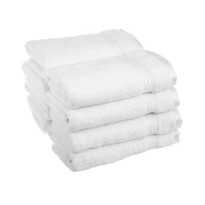 A Classic PLAIN Hotel White 50 by 90 cm Terry Hand Towel 550 GSM